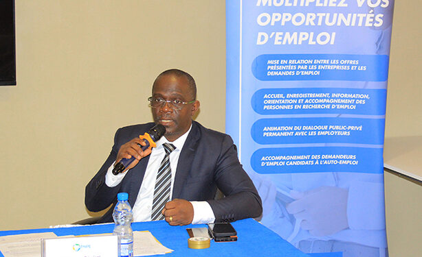 Le directeur général du PNPE, Puanne Paulin Moussounda lors de la re'