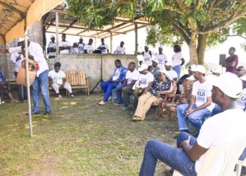 Le coordonnateur de la campagne du oui à Owendo Guy Francis Bignoumba