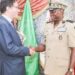 Le président Oligui Nguema et l'ambassadeur de France, Fabrice Mauriès