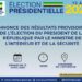 Élection présidentielle 2025 proclamation à 13h30