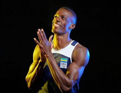 La sprinter gabonais Guy Maganga-Gorra