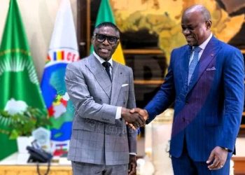 Visite de Teodoro Nguema Obiang Mangue à Libreville