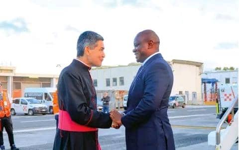 Brice Oligui Nguema au Vatican