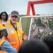 Le ministre des Travaux publics, Edgard Moukoumbi