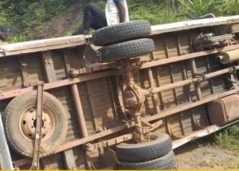 Ndjolé : l’accident du véhicule de Radio Gabon