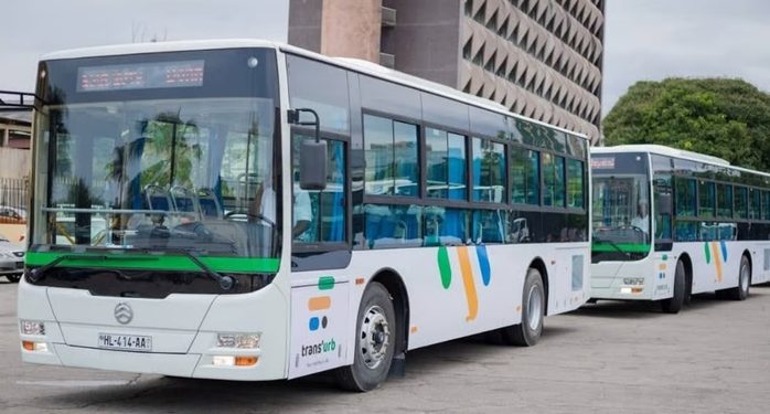Les bus de la compagnie Trans Urb