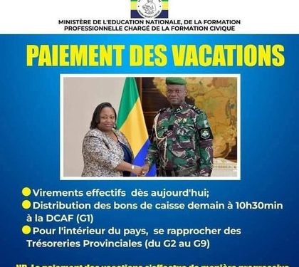 paiement des vacations