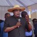 Denis Sassou-Nguesso, le jour de l'annonce de sa candidature à l'élection présidentielle
