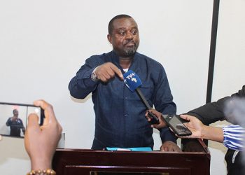 Gérard Ella Nguema, le 20 mars 2026, à Libreville.