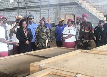 La ministre d'Etat Brigitte Onkanowa