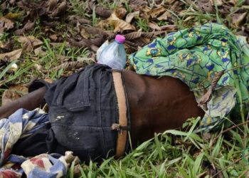 Une image du corps sans vie d'Ella Jean Paulin à Bitam