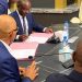 e ministre du Pétrole, Clotaire Kondja et Oilserv