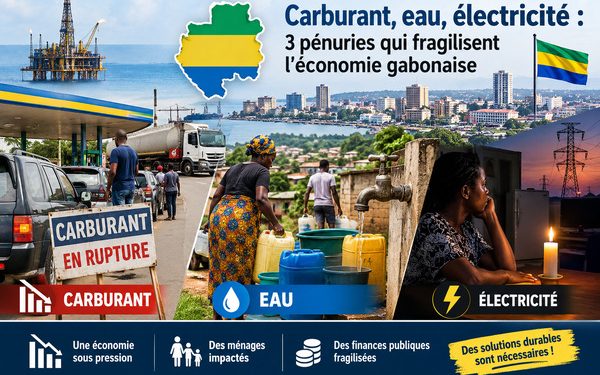 carburant eau et électricité au Gabon